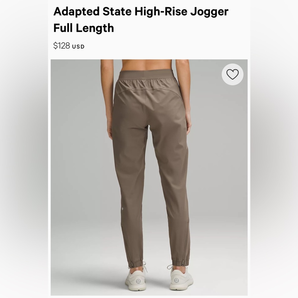 Lululemon adapted state high-rise jogger full length in navy